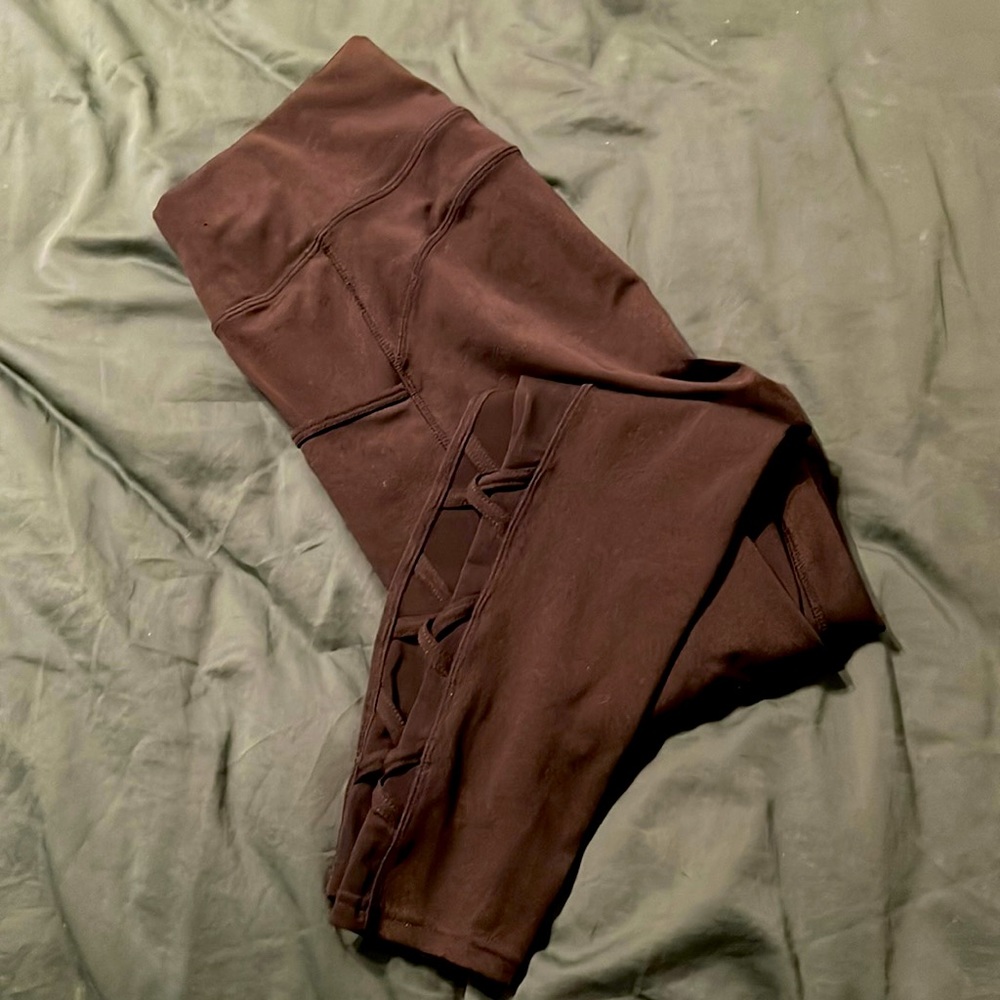 Super cute black mesh Popfit Legging Size Large (fits like a Medium)